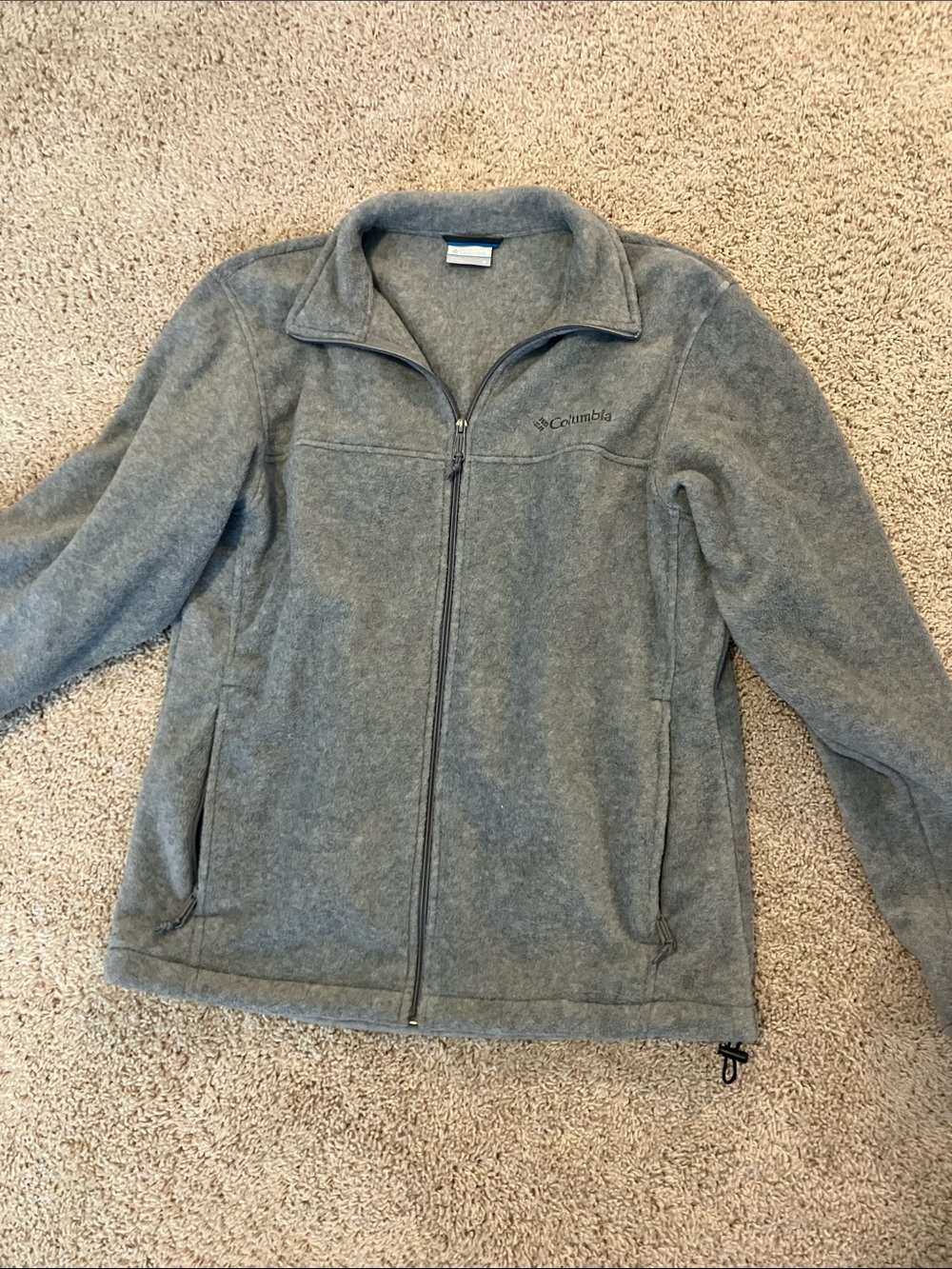 Columbia Men's Light gray Full-Zip Fleece Jacket